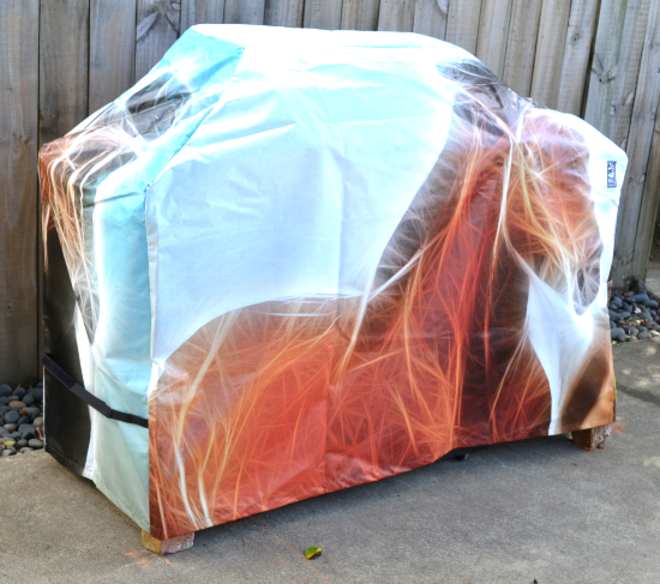 Hooded BBQ Cover Recycled Billboard Medium 80071 image 1